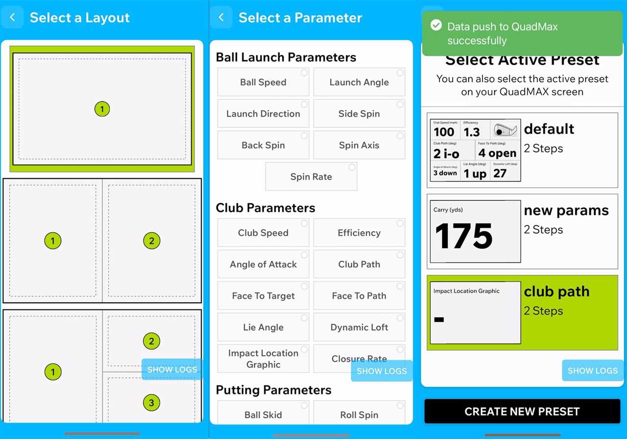 The Foresight QuadMAX MyTiles feature brings a customizable experience to your launch monitor