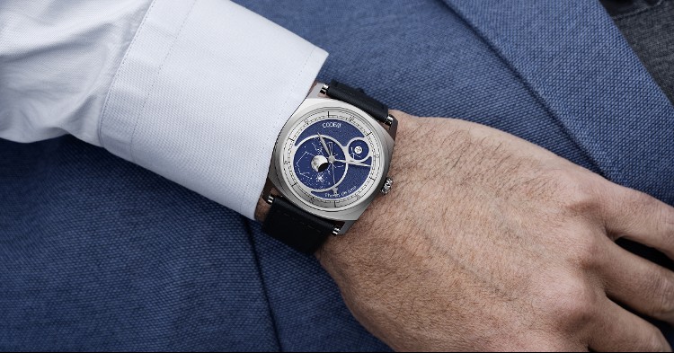 CODE41 Moonphase Watch Blue Dial