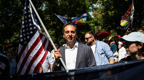 David Pressman, U.S. ambassador to Hungary, attends the LGBTQ Pride parade in Budapest, 15 July 2023, Hungary, Budapest