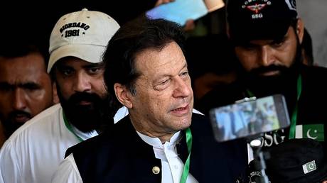 FILE PHOTO: Former Pakistani Prime Minister Imran Khan after a court hearing in Islamabad.