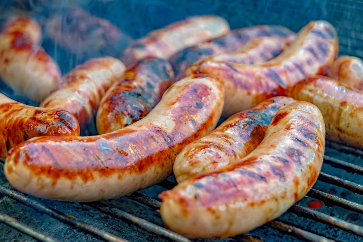 Bratwursts on the Grill for game day