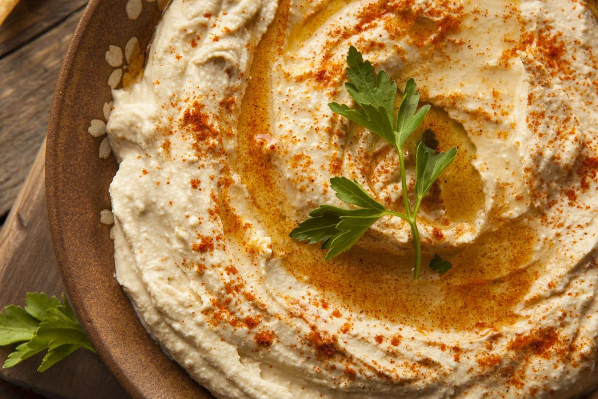 Smoked Hummus for Super Bowl