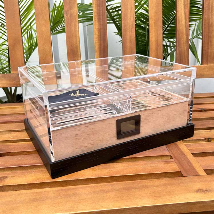 Case Elegance Acrylic Humidor Large