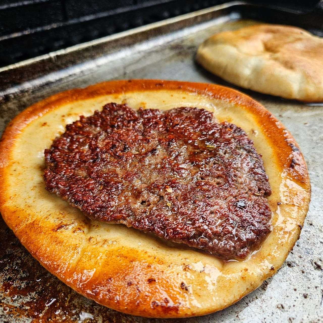 gyro smash burger flipped over