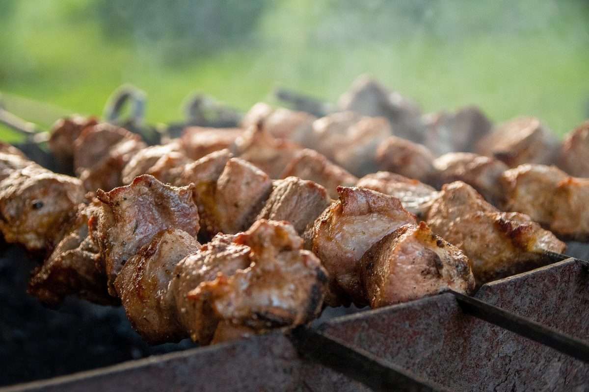 Grilled Lamb Kebabs with Saffron