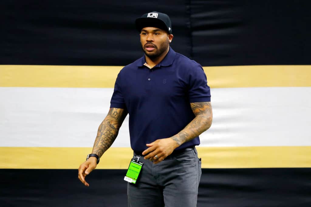 Former NFL wide receiver Steve Smith Sr. looks on before the NFC Wild Card Playoff game at Mercedes Benz Superdome on January 05, 2020 in New Orleans, Louisiana. 