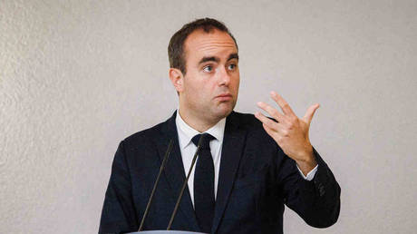 FILE PHOTO: Sébastien Lecornu, French Minister of the Armed Forces