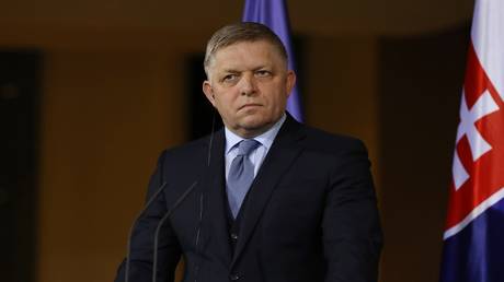 FILE PHOTO: Slovak Prime Minister Robert Fico.