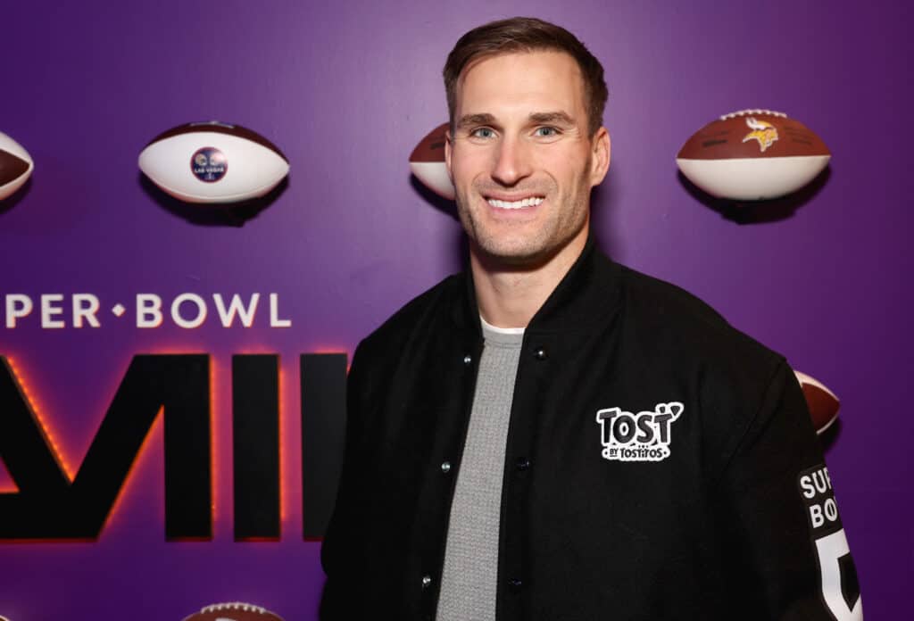 LAS VEGAS, NEVADA - FEBRUARY 10: NFL player Kirk Cousin attends Tostitos’ pop-up restaurant, Tost by Tostitos on February 10, 2024 in Las Vegas, Nevada. 