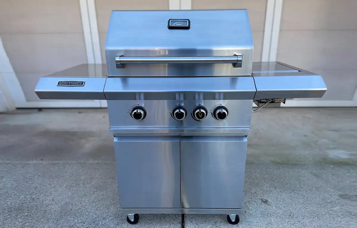 Victory 3-Burner Propane Grill w/ Infrared Side Burner