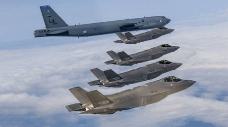 Joint US-South Korea air drill on April 14, 2023 at an undisclosed location in South Korea.