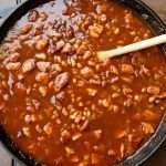 Pellet grill baked beans