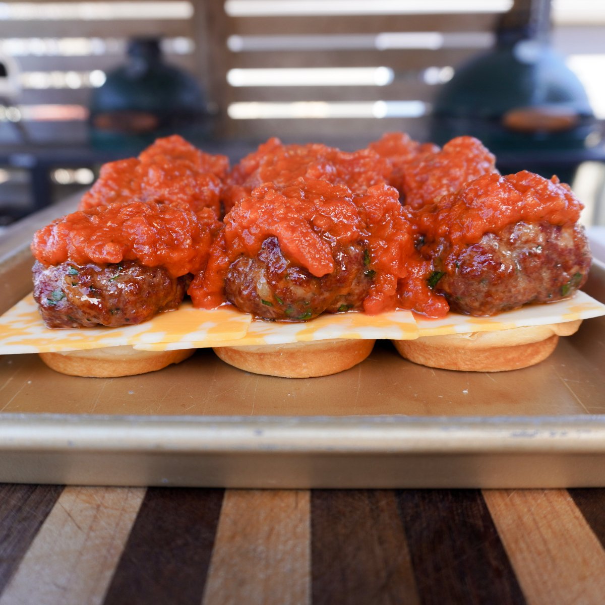 Smoked Meatball Sliders