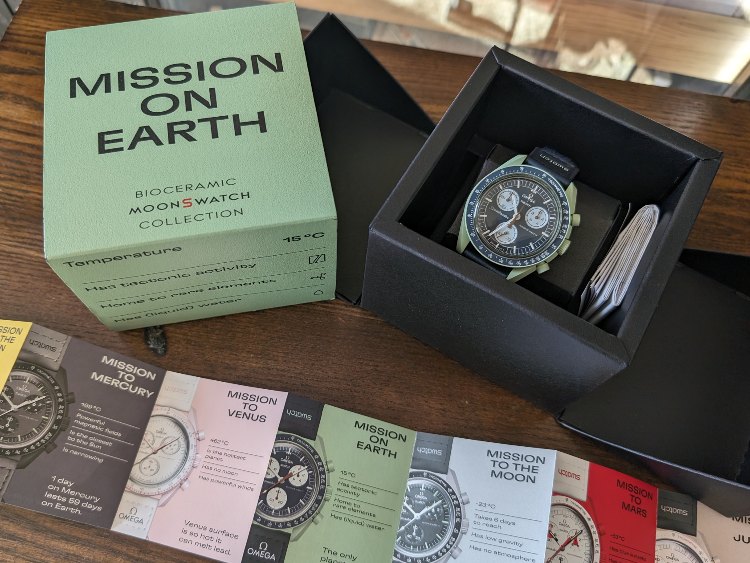 MoonSwatch Mission On Earth Box Set With Booklets