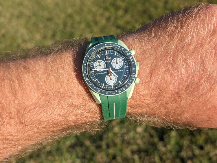 Omega MoonSwatch Aftermarket Strap Green