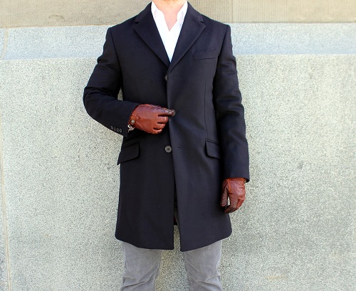 Single Breasted Wool Topcoat