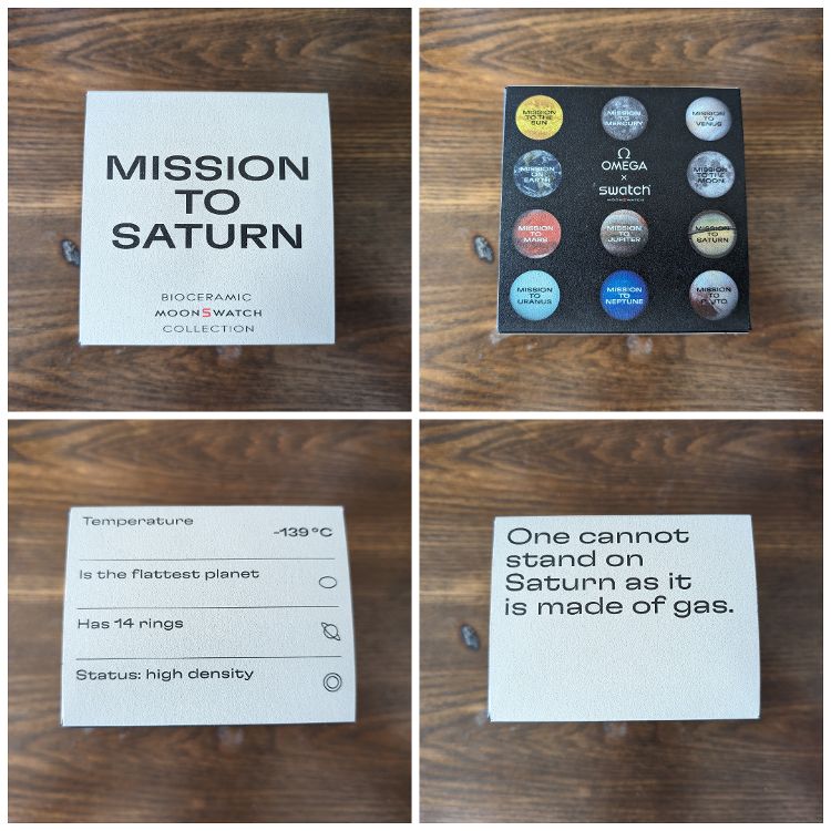 MoonSwatch Mission To Saturn Watch Box