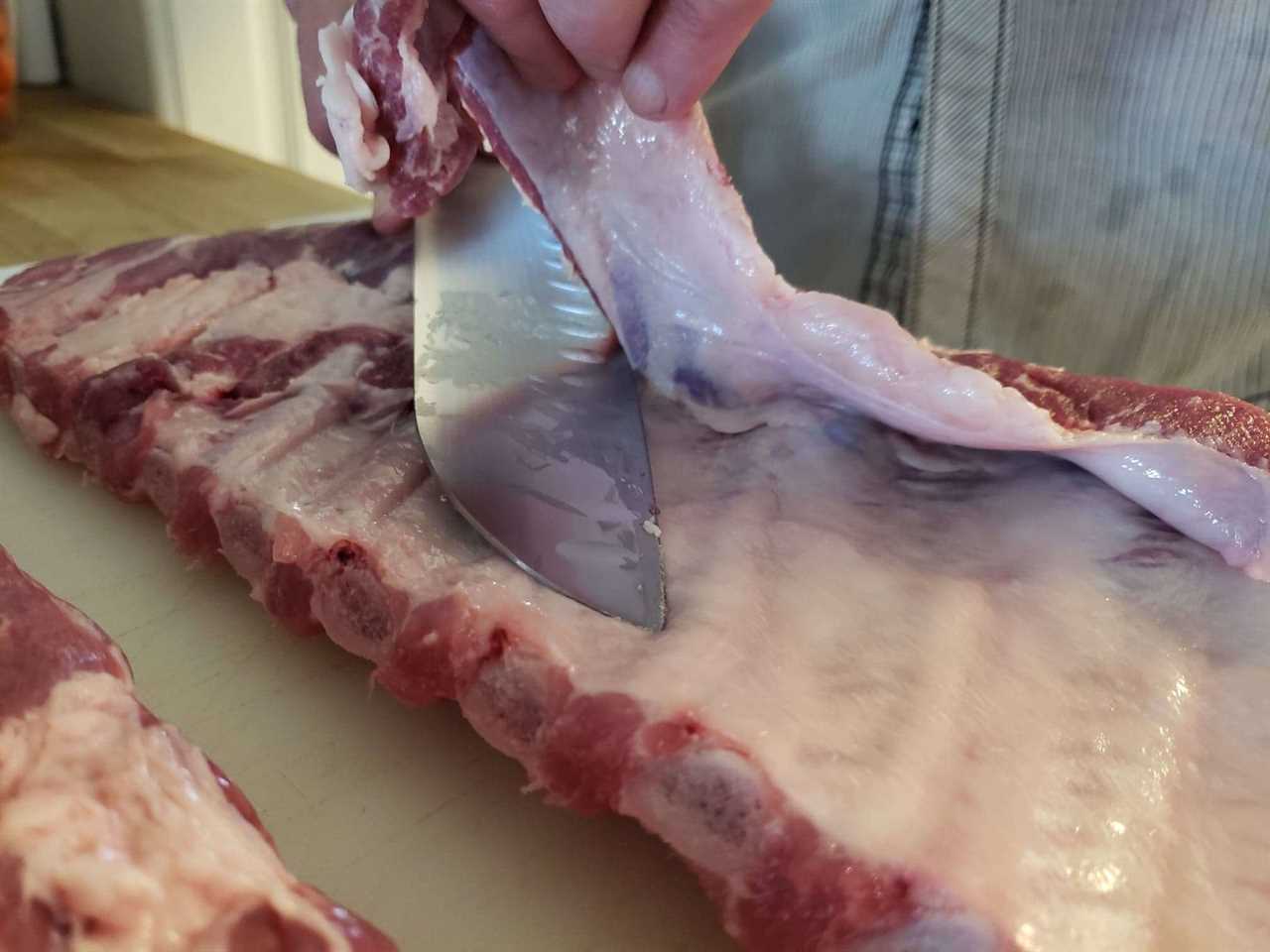 Trimming Pork Spare Ribs