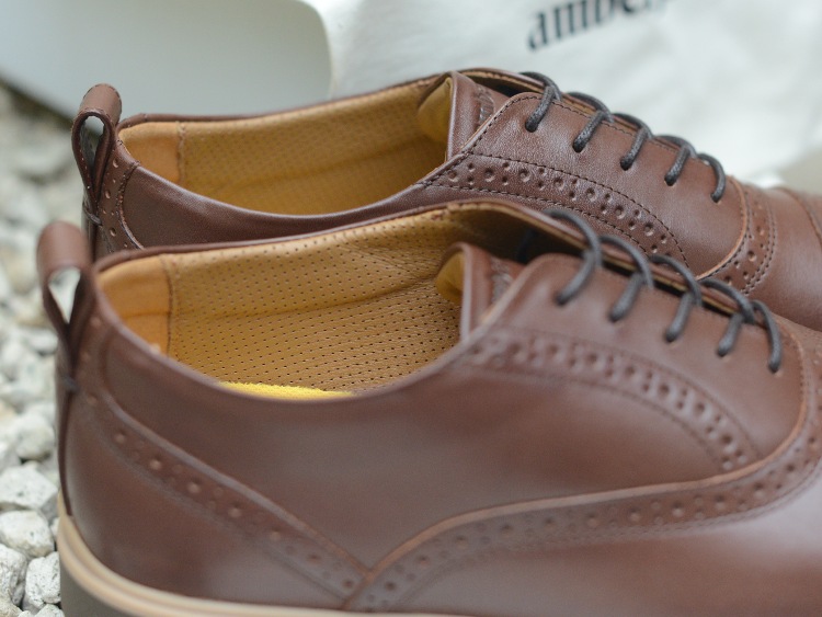 Mesh Lining Inside Of Amberjack Cap-Toe Shoes