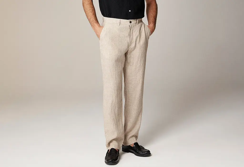 Classic-fit Linen Trouser by J.Crew