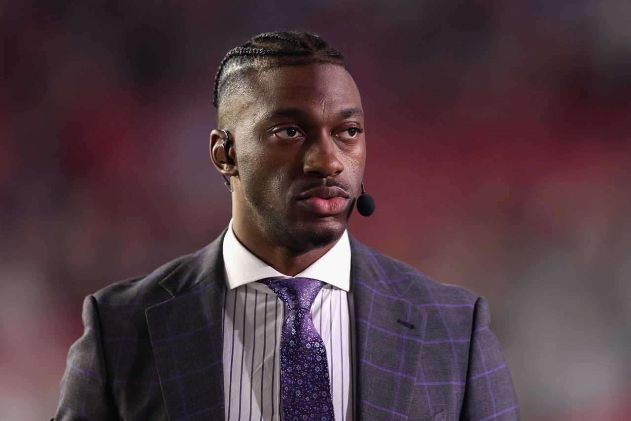 Television personality and former NFL athlete Robert Griffin III during the NFL game at State Farm Stadium on December 12, 2022 in Glendale, Arizona. The Patriots defeated the Cardinals 27-13.