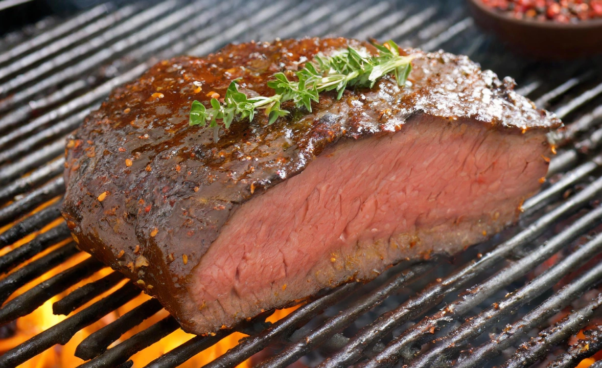 Smoked London Broil on a Pellet Grill