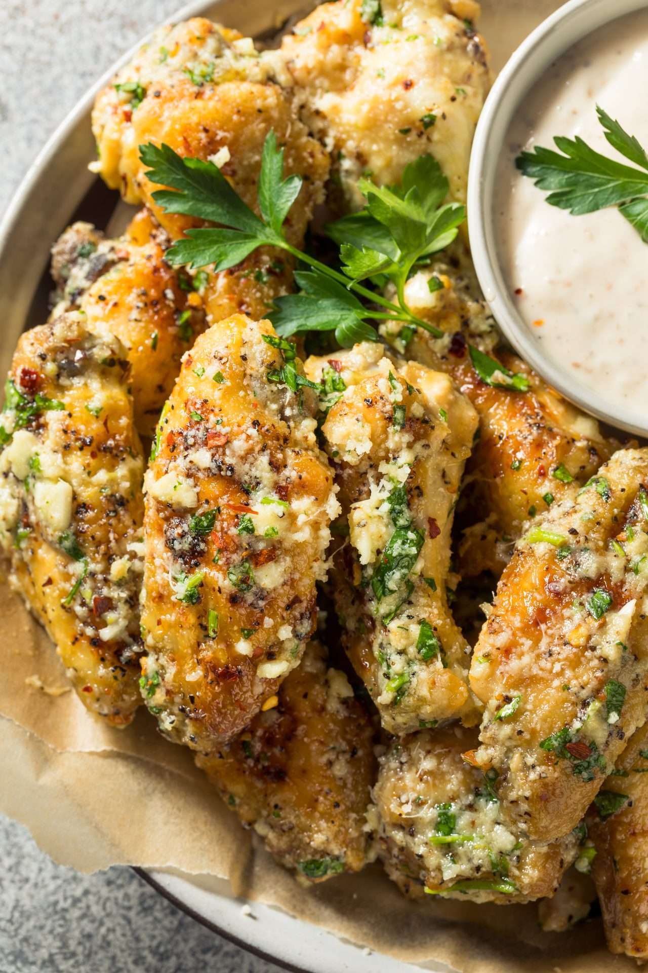 garlic parmesan wings