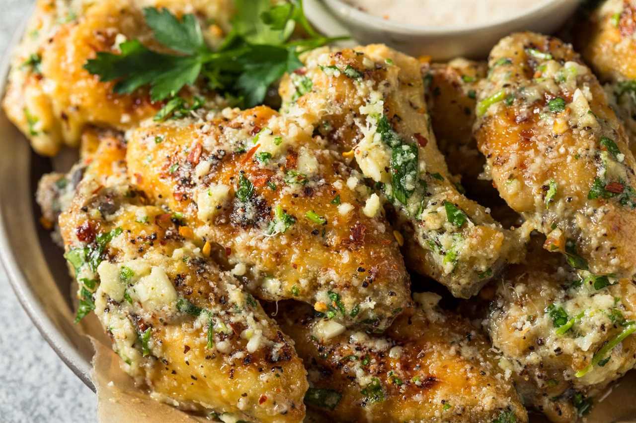 Grilled Garlic Parmesan Wings