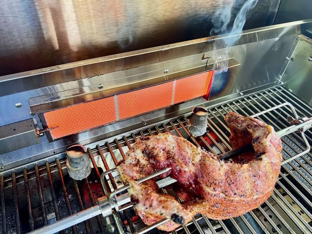 Pork Ribs on a Rotisserie