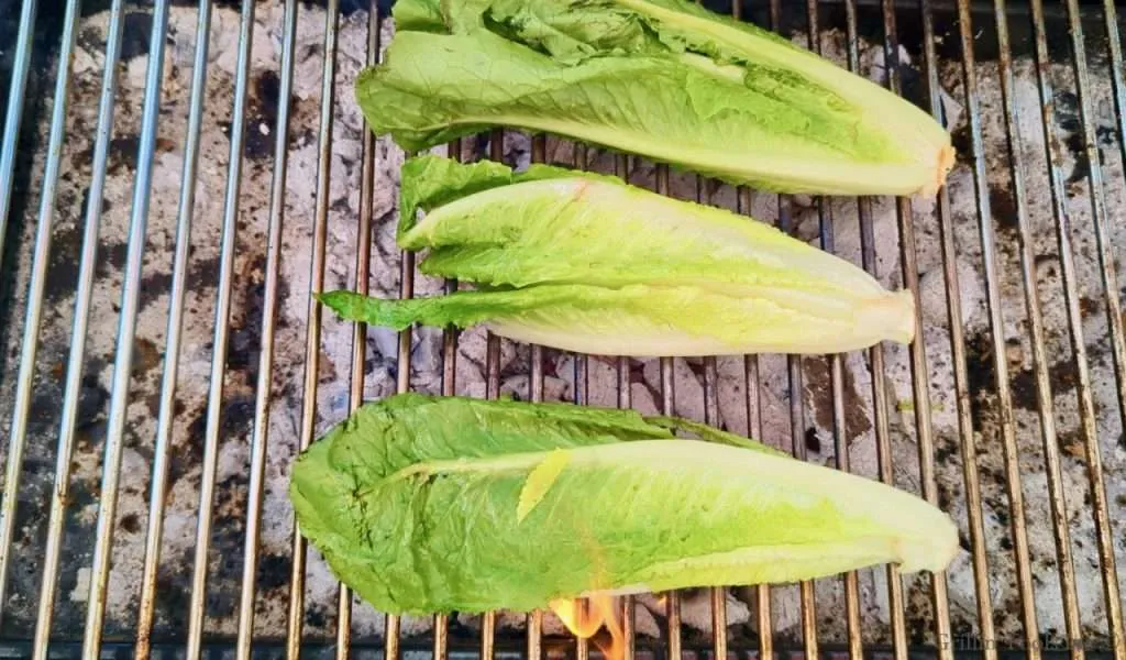 Grilled Romaine Salad with Blue Cheese