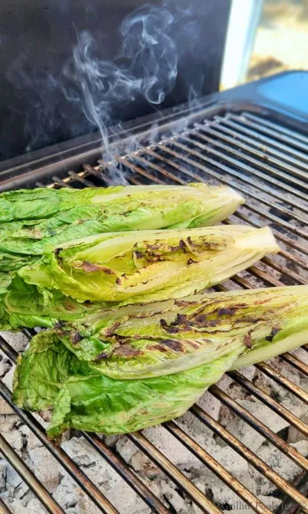 Grilled Romaine Salad with Blue Cheese