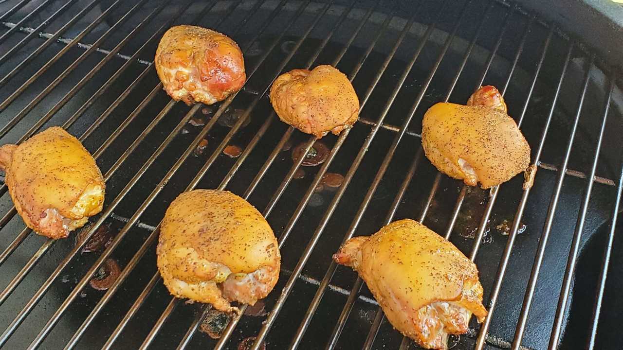 boneless chicken thighs in pellet grill