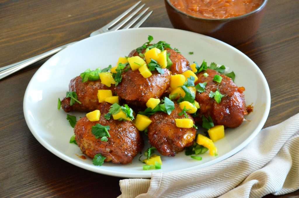 Mango-Jalapeno Chicken Thighs