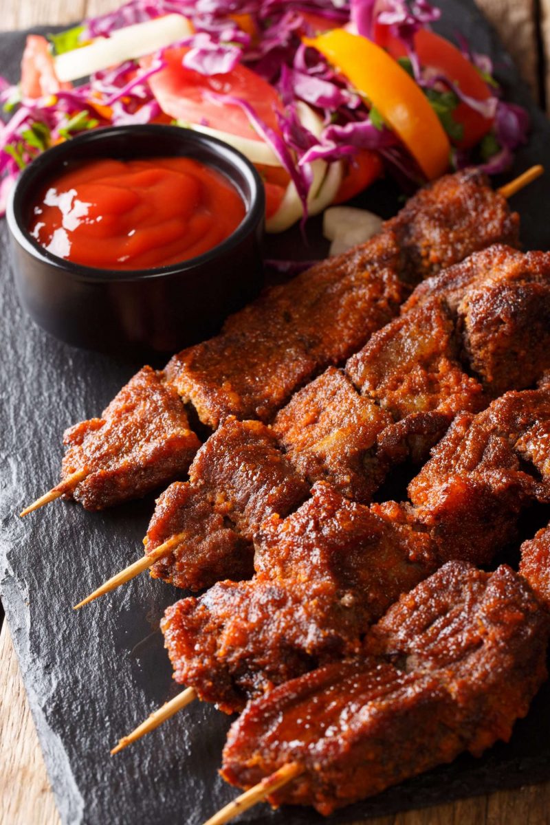 Beef Suya Skewers