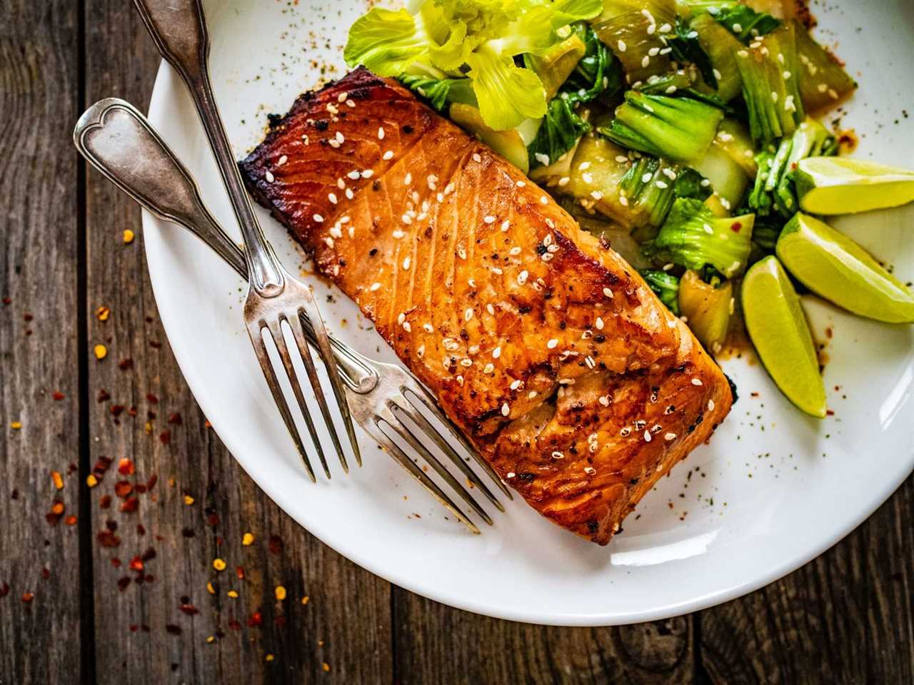 Salmon with Orange Teriyaki Sauce