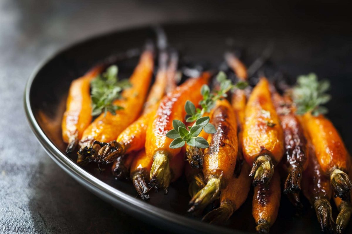 Grilled Carrots with Maple Glaze