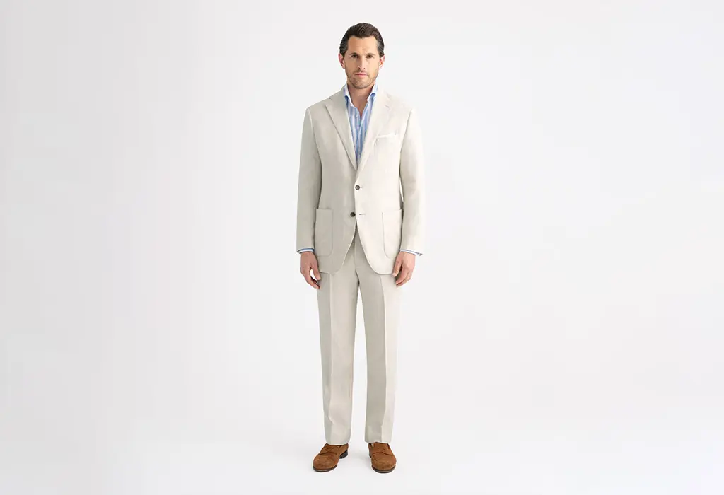 The Irish Linen Bedford Suit by Proper Cloth
