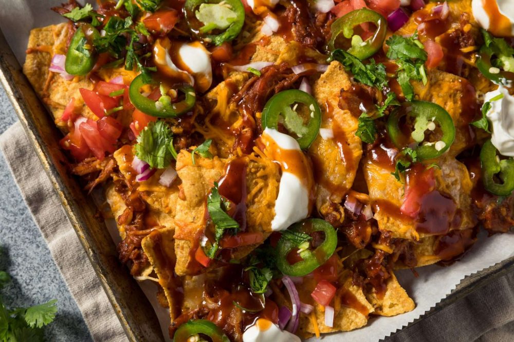 pulled pork nachos -  BBQ Leftovers