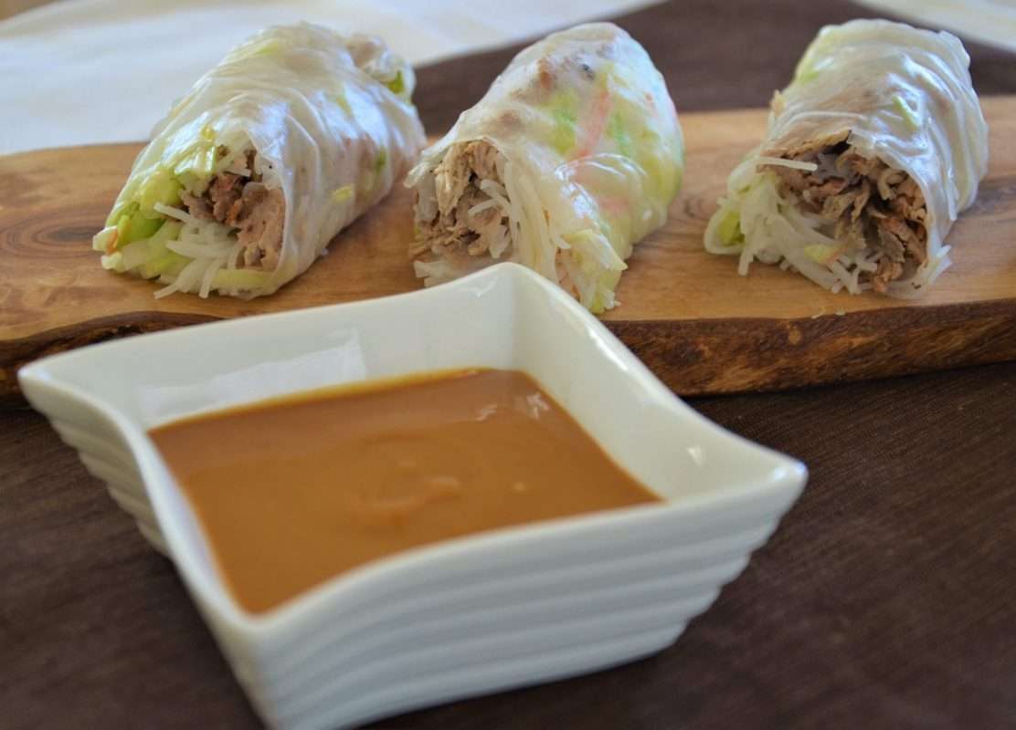 Pulled Pork Spring Rolls -BBQ Leftover Recipes