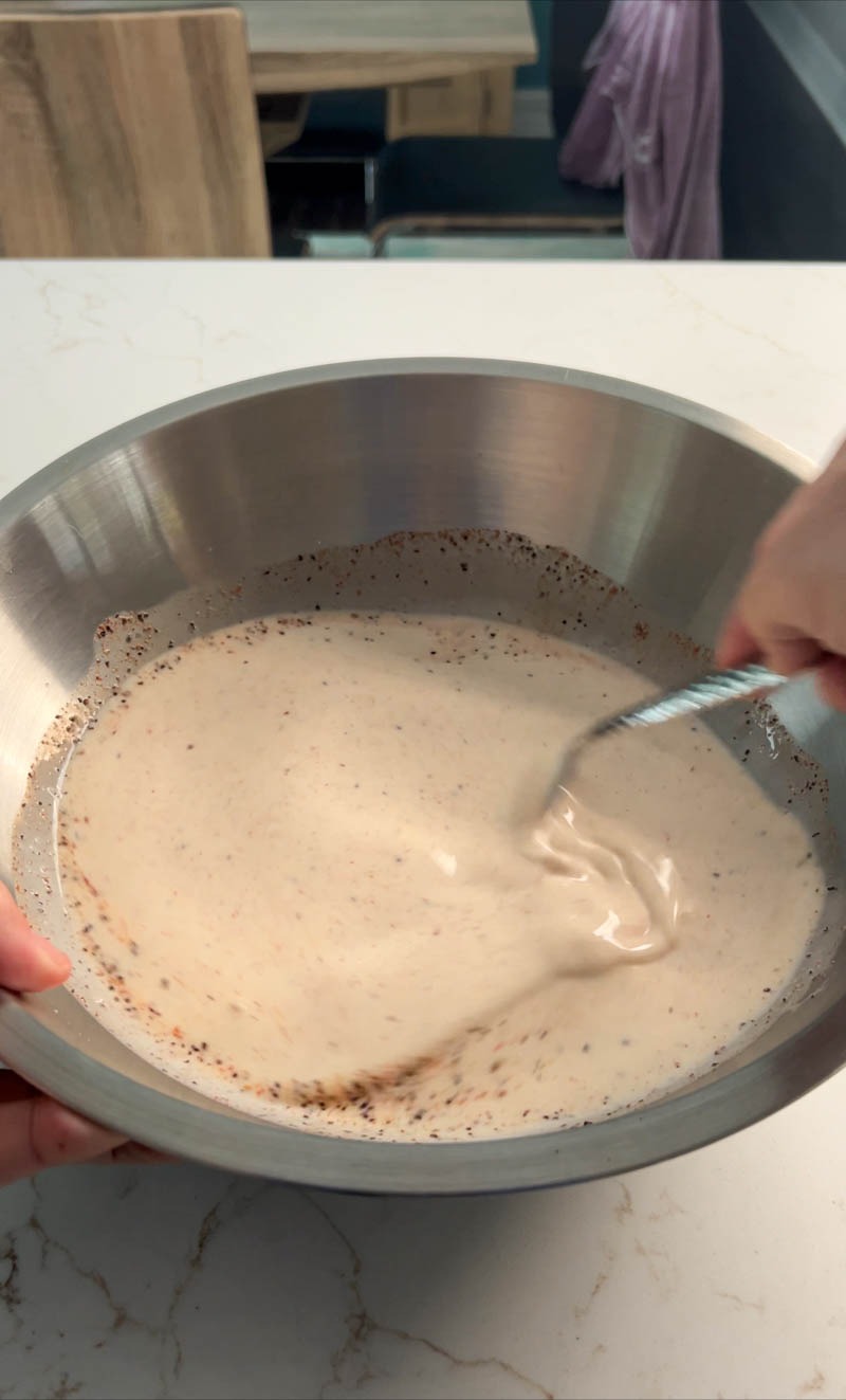 Big Green Egg Smoked Chicken with White Sauce