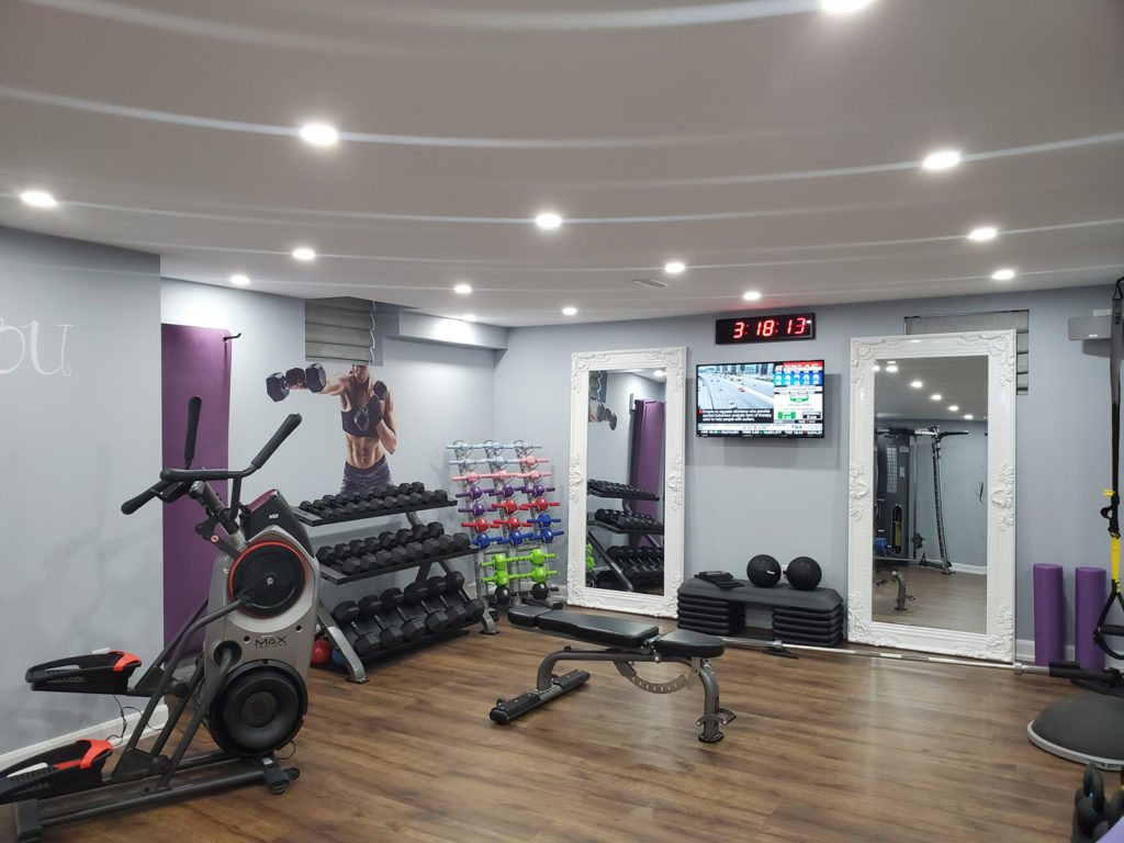 custom basement gym - basement ideas