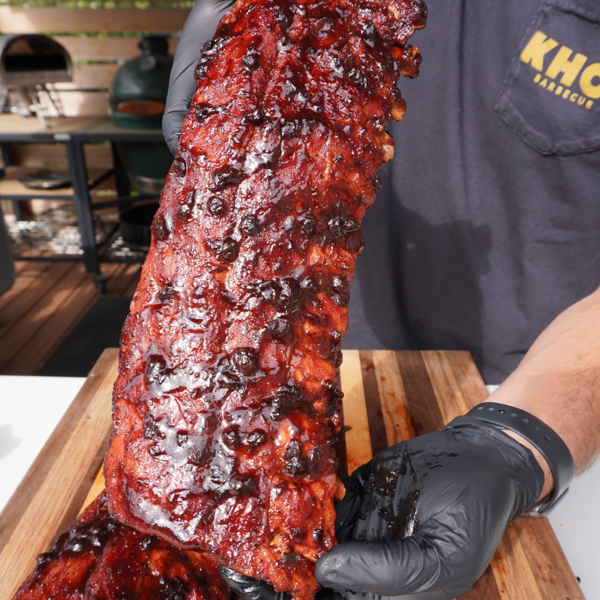 Ribs with Huckleberry BBQ Sauce