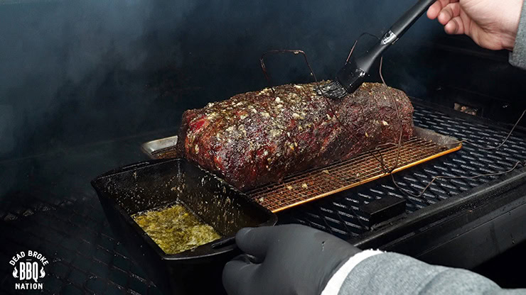 smoked prime rib on Lone Star Grillz pellet grill