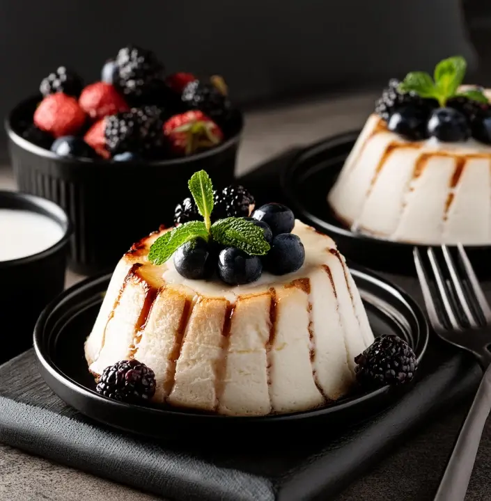 Grilled Angel Food Cake with Berries