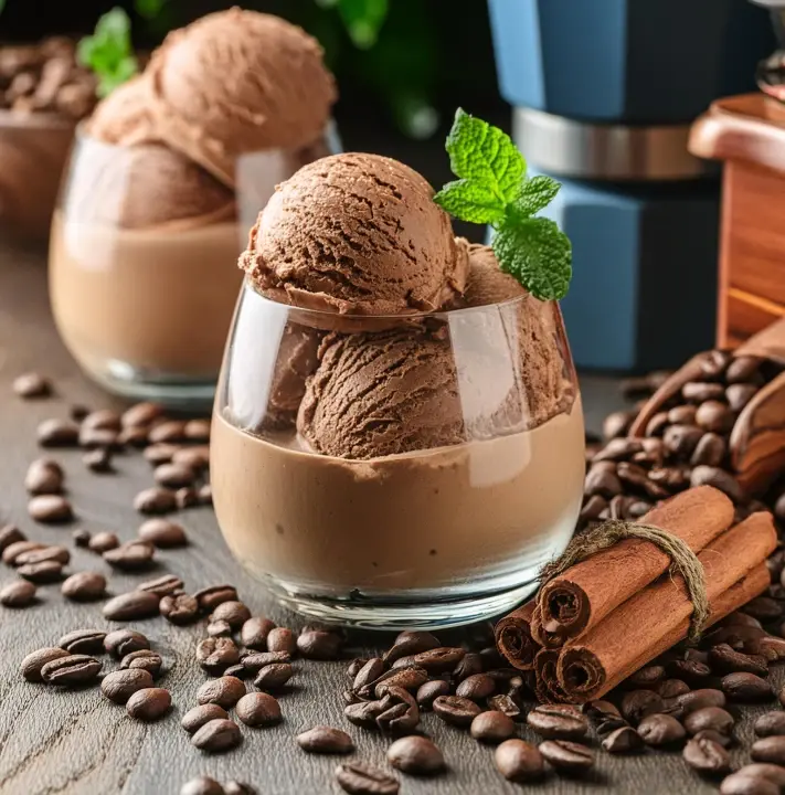 No-Churn Coffee Ice Cream