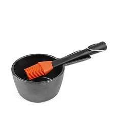 Charcoal Companion Sauce Pot with Silicon Brush