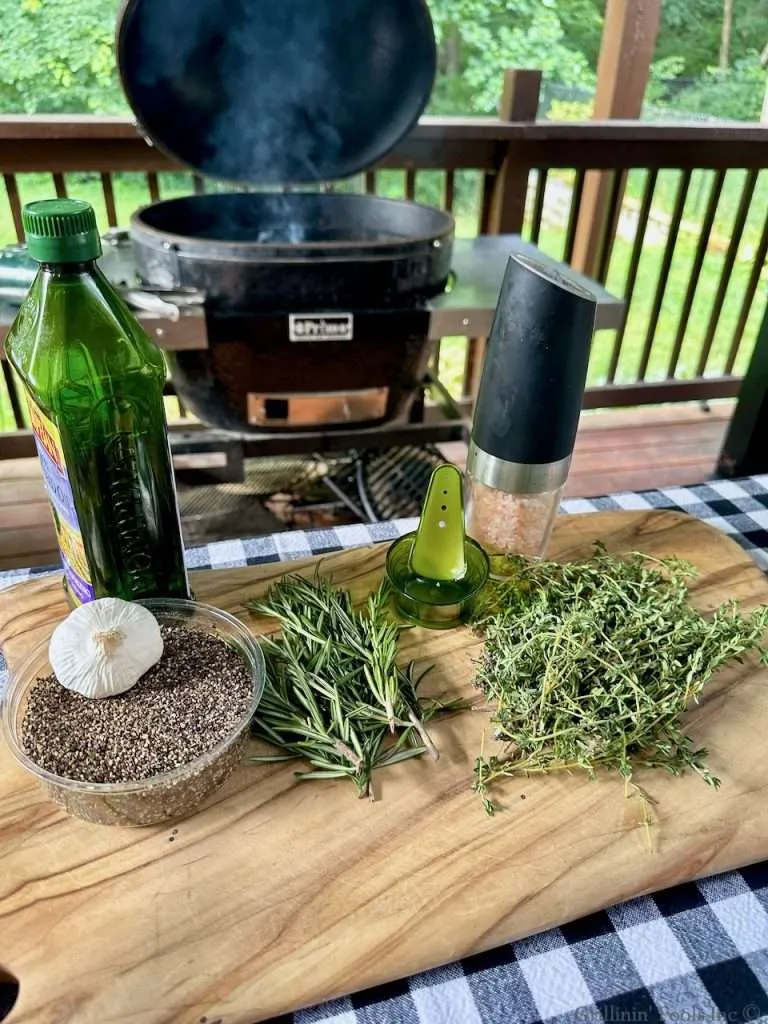 Garlic and Herb Marinade Ingredients