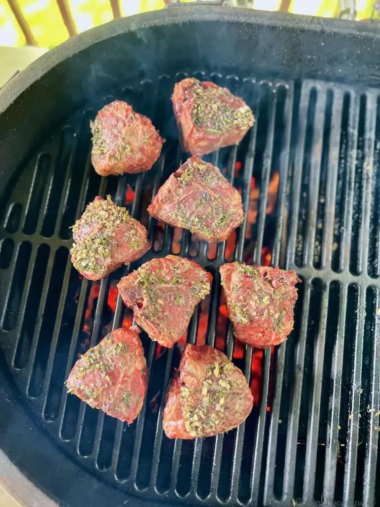 Searing the Mutton Chops