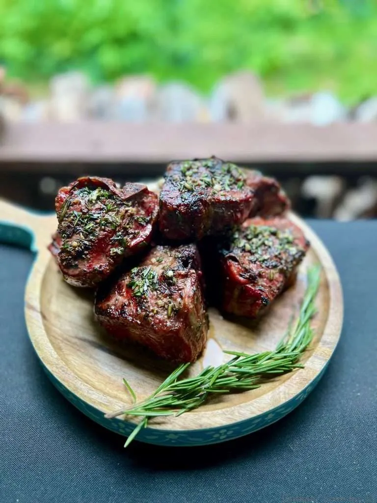 Marinated and Grilled Mutton Chops