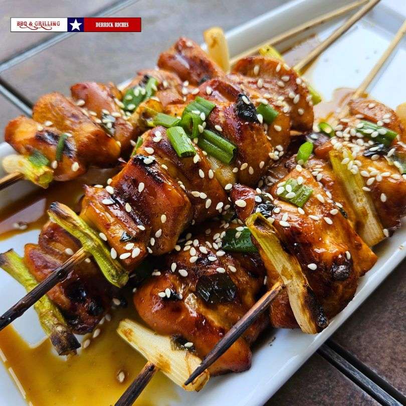 chicken skewers Japanese style